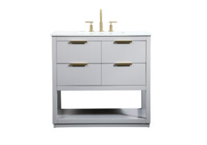 36 inch Single bathroom vanity in grey
