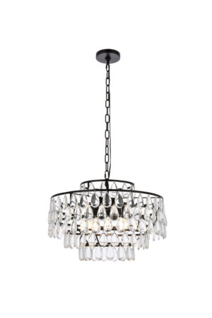 Mila 20 inch pendant in black