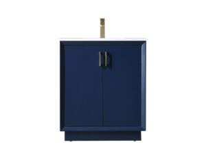 30 Inch SIngle Bathroom Vanity In Blue