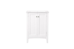 24 In. Single Bathroom Vanity Set In White