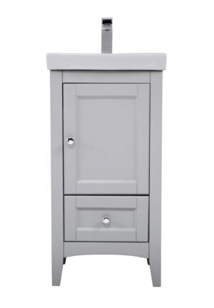 18 in. Single bathroom vanity set in Grey