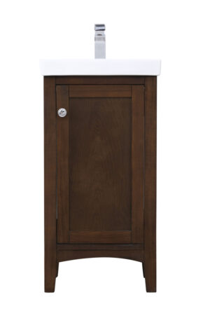 18 in. Single bathroom vanity set in Antique Coffee