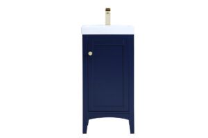 17.5 inch bathroom vanity in Blue
