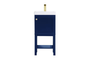 17.5 inch bathroom vanity in Blue