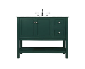 42 inch Single bathroom vanity in green