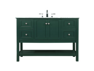 48 inch Single bathroom vanity in green