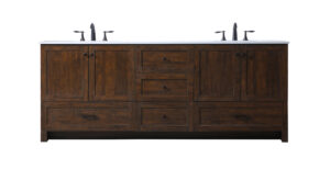 84 Inch Double Bathroom Vanity In Expresso