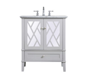 30 inch Single Bathroom Vanity Set In Grey