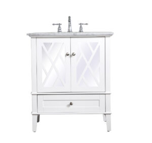 30 inch Single Bathroom Vanity Set In White