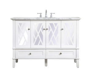 48 inch Single Bathroom Vanity Set In White