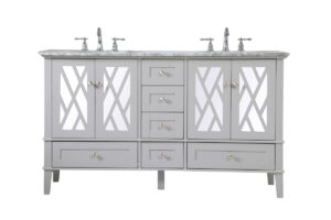 60 inch  Double Bathroom Vanity Set In Grey