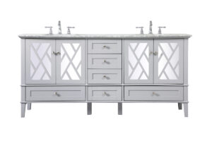 72 inch  Double Bathroom Vanity Set In Grey
