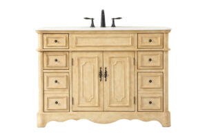48 inch Single bathroom vanity in  Antique Beige