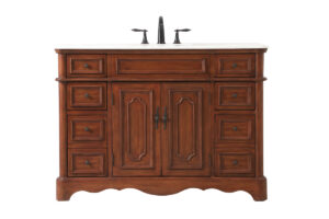 48 inch Single bathroom vanity in  Teak