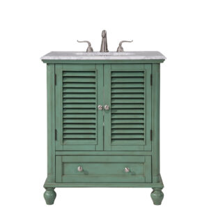 30 In.Single Bathroom Vanity Set In Vintage Mint