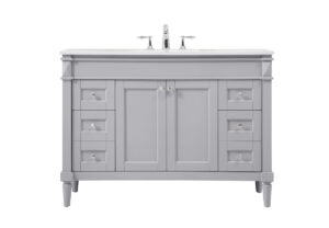 48 inch Single bathroom vanity in grey