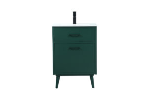 24 inch bathroom vanity in Green