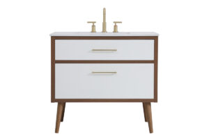 36 inch bathroom vanity in White