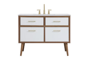 42 inch bathroom vanity in White