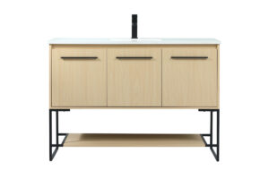 48 inch Single bathroom vanity in maple