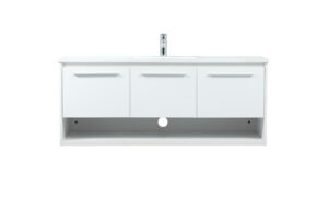 48 inch Single bathroom vanity in white