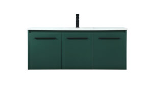 48 inch Single bathroom vanity in green