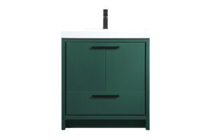 30 inch Single bathroom vanity in Green