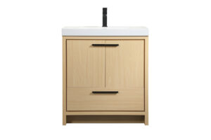 30 inch Single bathroom vanity in Maple