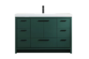 48 inch Single bathroom vanity in Green