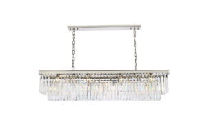 Sydney 12 light polished nickel Chandelier Clear Royal Cut Crystal