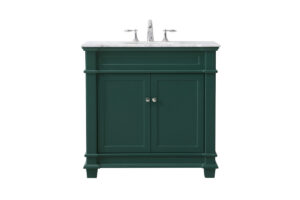 36 inch Single bathroom vanity set in green