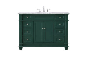 48 inch Single bathroom vanity set in green