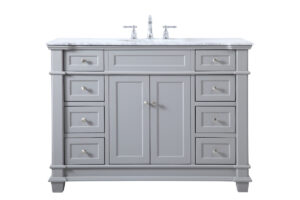 48 inch Single Bathroom Vanity set in Grey