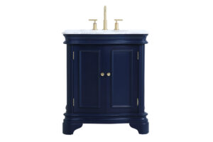 30 inch Single Bathroom Vanity set in Blue