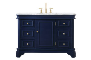 48 inch Single Bathroom Vanity set in Blue
