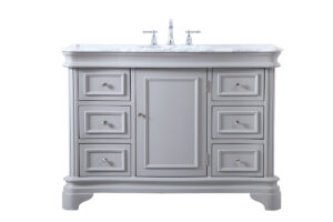 48 inch Single Bathroom Vanity set in Grey