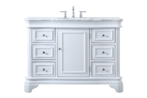 48 inch Single Bathroom Vanity set in White