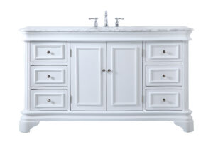 60 inch Single Bathroom Vanity set in White