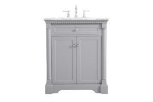 30 inch Single bathroom vanity in  Grey