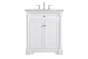 30 inch Single bathroom vanity in  White