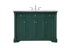 48 inch Single bathroom vanity set in green