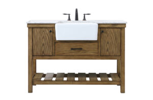 48 inch Single bathroom vanity in driftwood