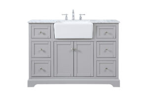 48 inch Single bathroom vanity in grey