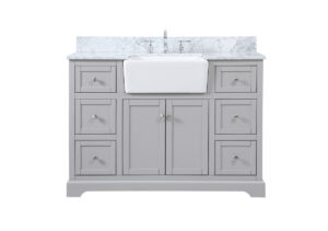 48 inch Single bathroom vanity in grey