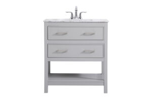 30 inch Single Bathroom Vanity in Grey