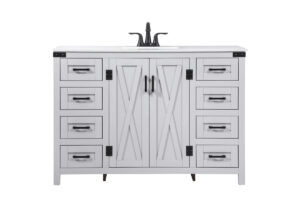 48 inch Single bathroom vanity in grey