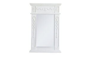 Wood frame mirror 18 inch x 28 inch in Antique White