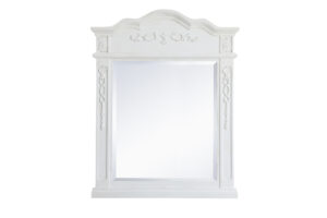 Wood frame mirror 28 inch x 36 inch in Antique White