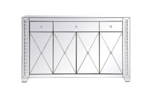 Raiden 60 inch LED mirrored credenza