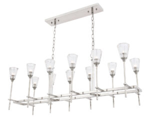 Soiree 12 light polished Nickel Pendant